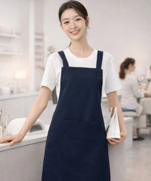 Tạp dề trơn form dài cao cấp
