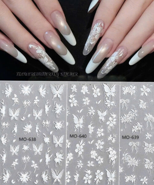 Sticker Nail 3D Tiểu Thư Sang Trọng